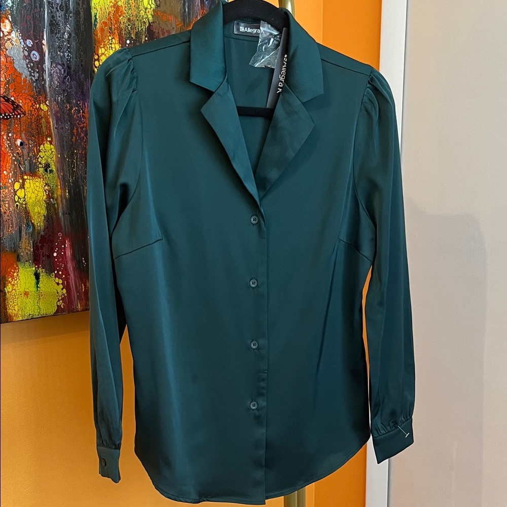 Allegra K Dark Green Blouse